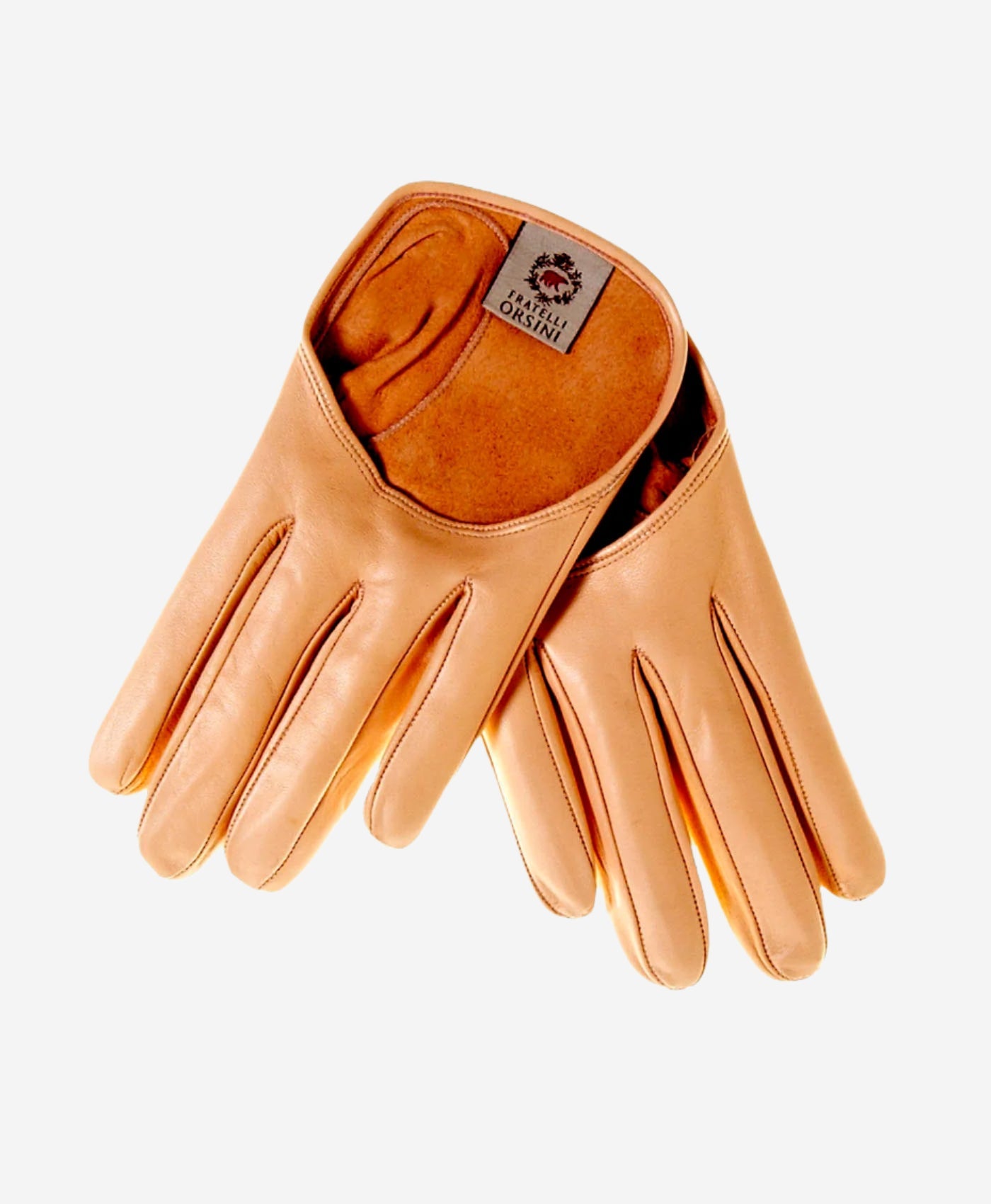 CU4303 (peach) - Women's Short Italian Leather Gloves- Leather Gloves Online - Luxury Leather Gloves - 1