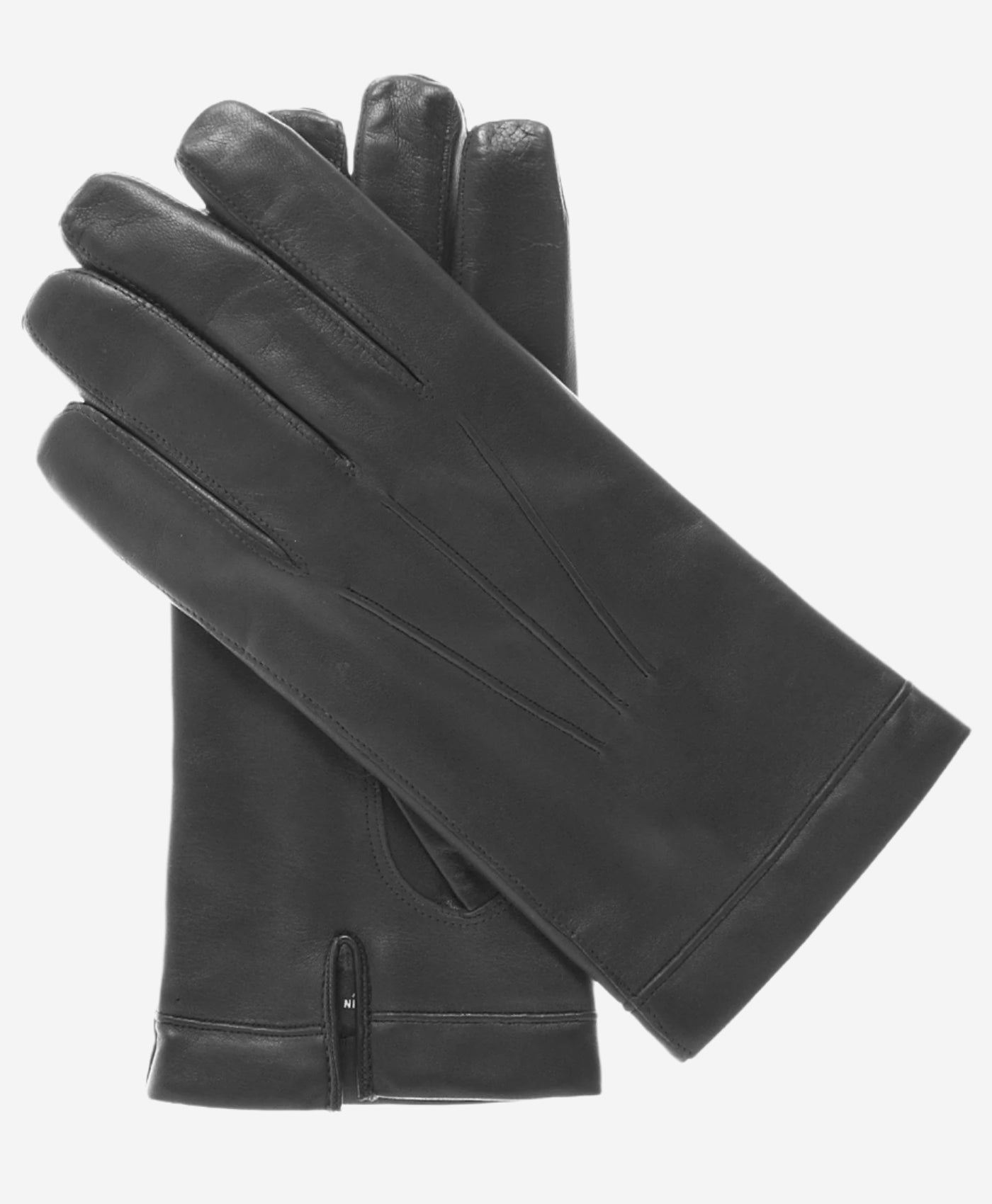 CX3350 (black) - Men's Cadet Size Wool Lined Leather Gloves- Leather Gloves Online - Luxury Leather Gloves - 1