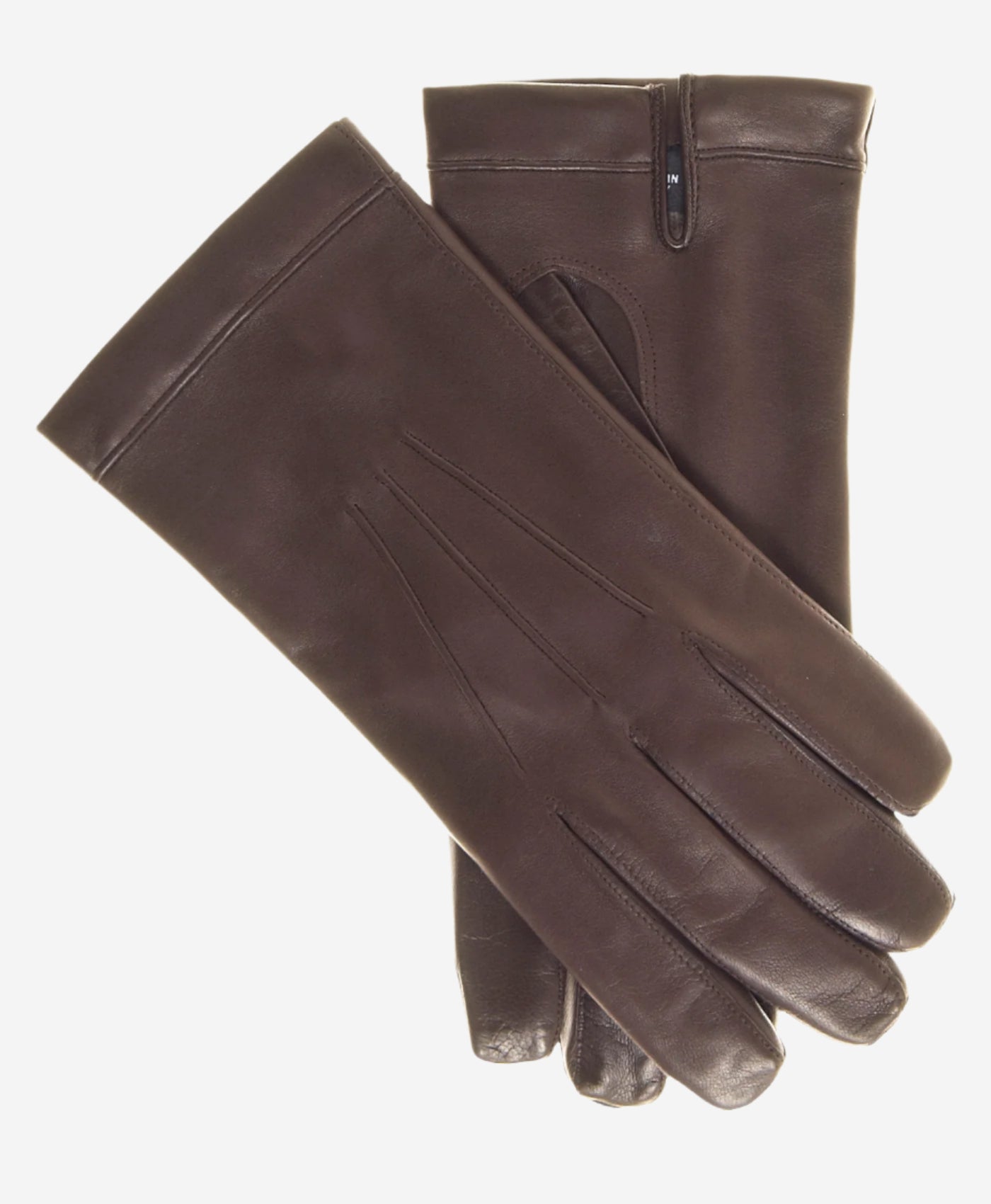 CX3360 (brown) - Men's Cadet Size Bemberg Lined Gloves- Leather Gloves Online - Luxury Leather Gloves - 1