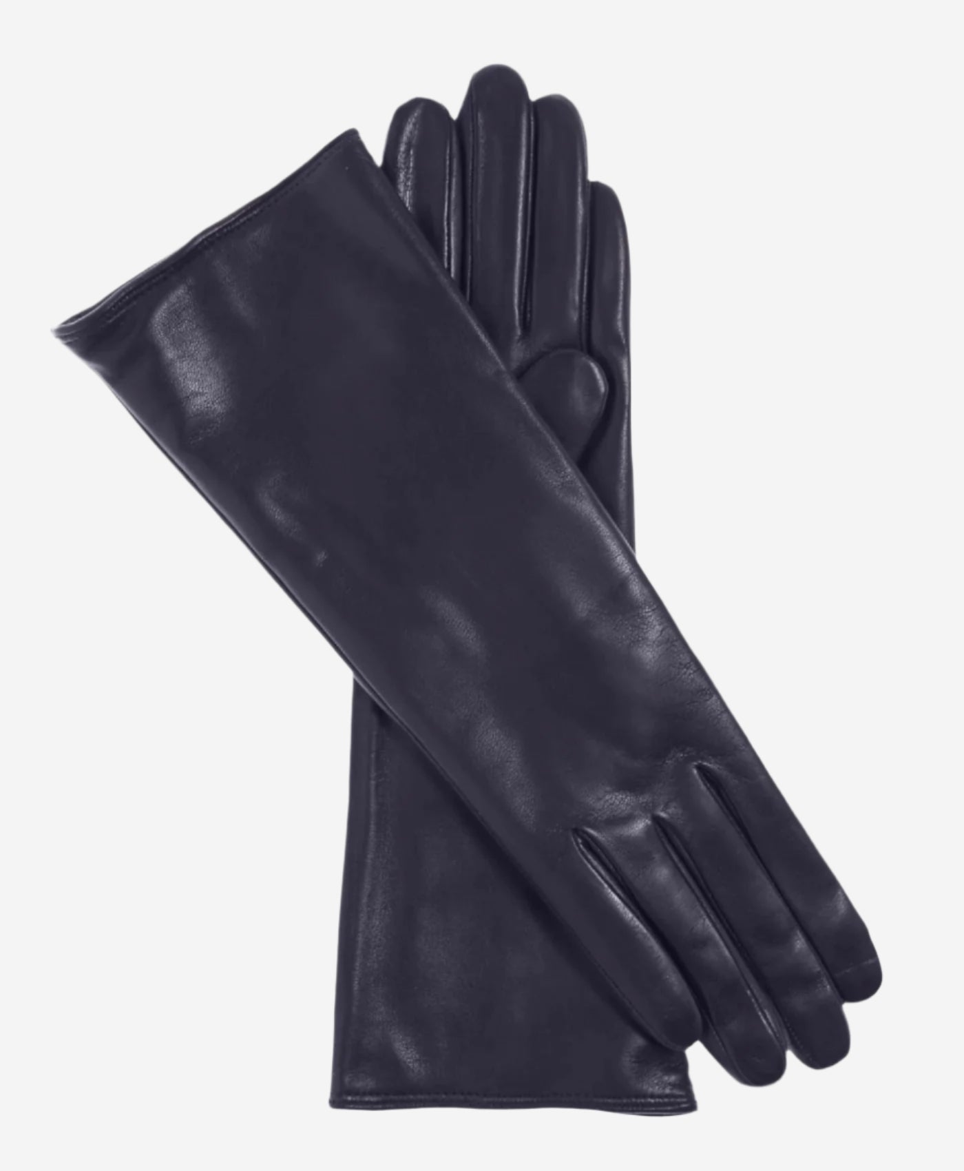 FC02W4 (navy) - Italian "4 Button Length" Cashmere Lined Leather Gloves - Leather Gloves Online - Luxury Leather Gloves - 2