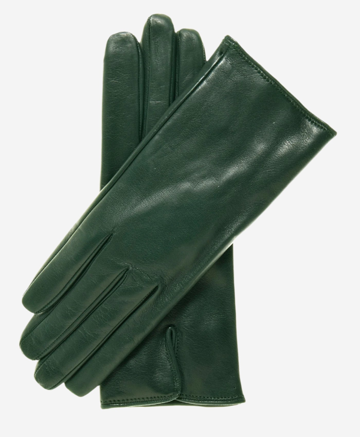 FC04 (forest) - Women's Italian Cashmere Lined Leather Gloves - Leather Gloves Online - Luxury Leather Gloves - 1