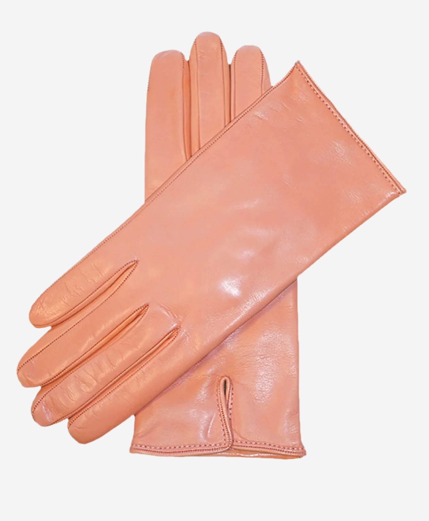 FC04 (pink) - Women's Italian Cashmere Lined Leather Gloves - Leather Gloves Online - Luxury Leather Gloves - 1