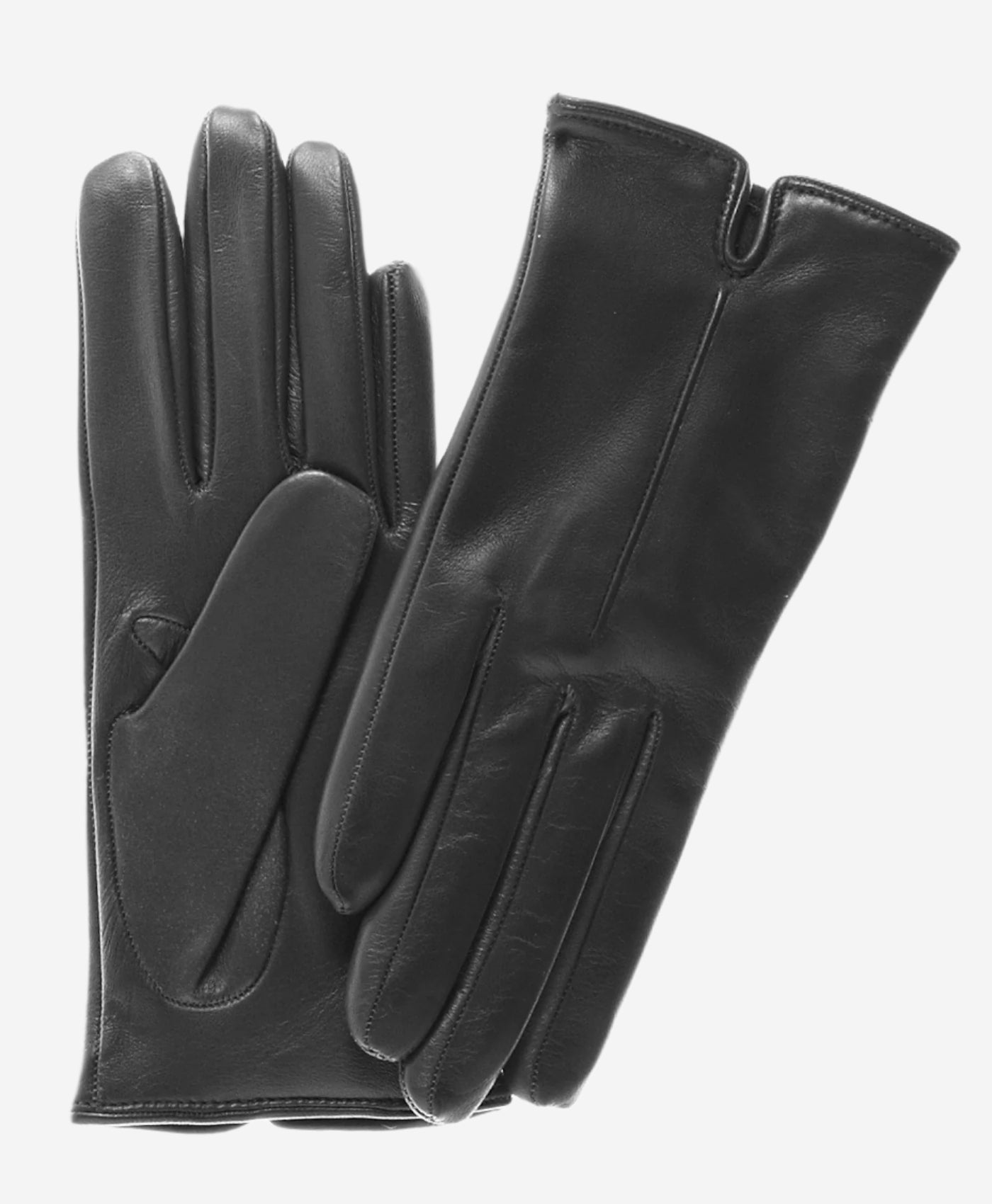 FC34 (black) - Women's Touchscreen Italian Cashmere Lined Leather Gloves - Leather Gloves Online - Luxury Leather Gloves - 1