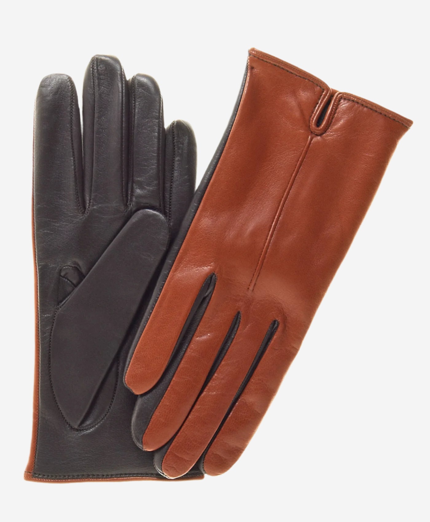 FC34 (medium brown) - Women's Touchscreen Italian Cashmere Lined Leather Gloves - Leather Gloves Online - Luxury Leather Gloves - 1