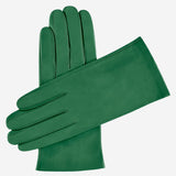 Sofia (olive) - Italian lambskin leather gloves with silk lining - Leather Gloves Online - Luxury Leather Gloves - 2