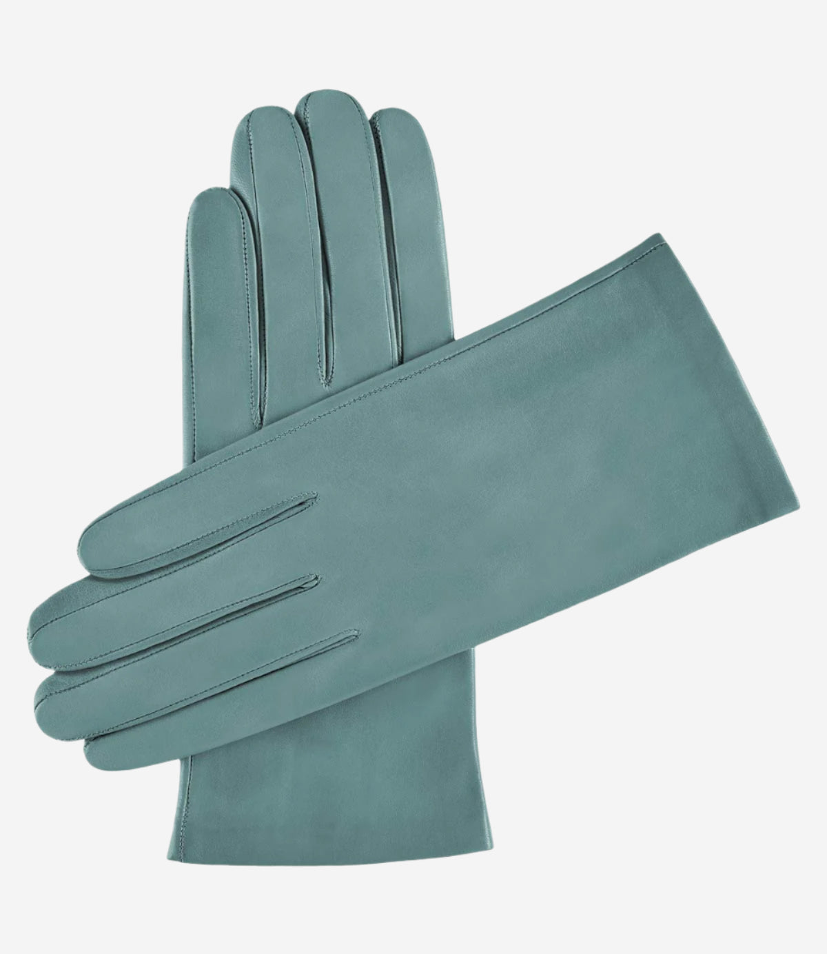 Sofia (teal) - Italian lambskin leather gloves with silk lining - Leather Gloves Online - Luxury Leather Gloves - 1
