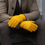 Matteo - Italian gloves made of American deerskin leather with cashmere lining- Fratelli Orsini - Luxury Leather Gloves - Handmade in Italy - 6