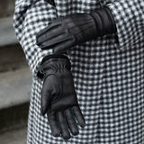 Vittoria (black) - Italian gloves made of American deerskin leather with cashmere lining - Fratelli Orsini - Luxury Leather Gloves - Handmade in Italy - 8