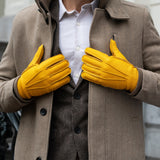 Matteo - Italian gloves made of American deerskin leather with cashmere lining- Fratelli Orsini - Luxury Leather Gloves - Handmade in Italy - 9