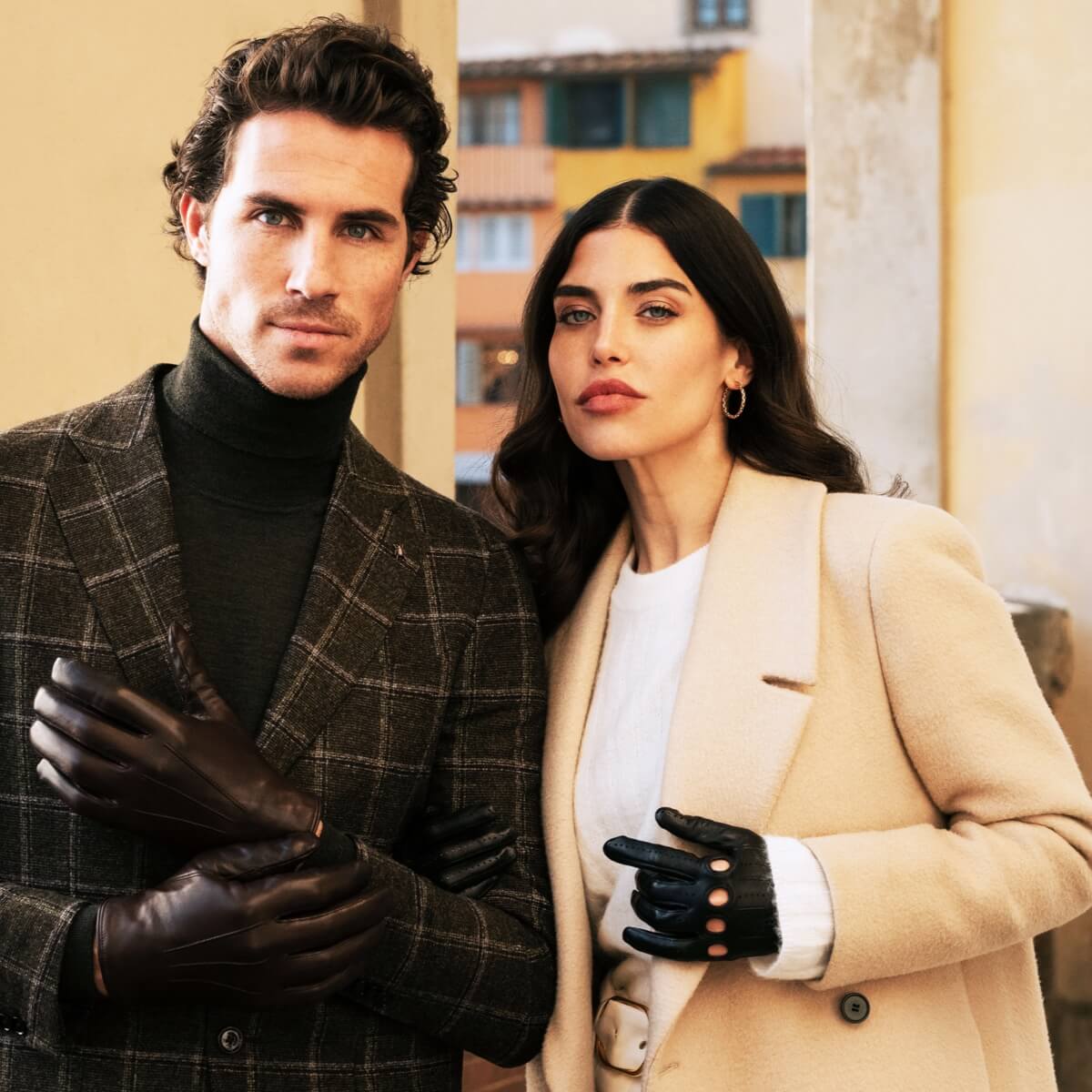 Alessa (black) - classic Italian lambskin leather driving gloves Fratelli Orsini - Luxury Leather Gloves - Handmade in Italy - 8