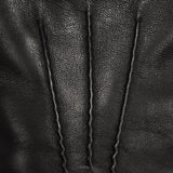 Alessandro (black) - Italian lambskin leather gloves with cashmere lining & touchscreen feature - Fratelli Orsini - Luxury Leather Gloves - Handmade in Italy - 5
