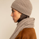 Milano (brown) - 100% cashmere ribbed beanie (unisex)- Fratelli Orsini - Luxury Beanie - Handmade in Italy - 11
