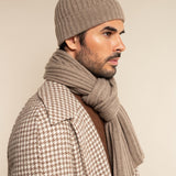 Milano (brown) - 100% cashmere ribbed beanie (unisex)- Fratelli Orsini - Luxury Beanie - Handmade in Italy - 16