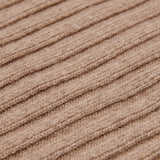 Napoli (brown) - 100% cashmere ribbed scarf (unisex) - Fratelli Orsini - Luxury Cashmere Scarf - Handmade in Italy - 2