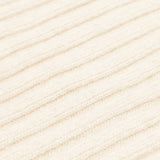 Napoli (cream) - 100% cashmere ribbed scarf (unisex) - Fratelli Orsini - Luxury Cashmere Scarf - Handmade in Italy - 2