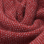 Riccardo (red & grey) - 100% cashmere scarf with pattern - Fratelli Orsini - Luxury Cashmere Scarf - Handmade in Italy - 5