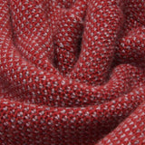 Riccardo (red & grey) - 100% cashmere scarf with pattern - Fratelli Orsini - Luxury Cashmere Scarf - Handmade in Italy - 5