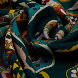 Edoardo (dark green) - soft and lightweight Italian scarf from 100% wool - Fratelli Orsini - Luxury Italian Scarf - Handmade in Italy - 6