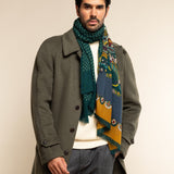 Edoardo (dark green) - soft and lightweight Italian scarf from 100% wool - Fratelli Orsini - Luxury Italian Scarf - Handmade in Italy - 7