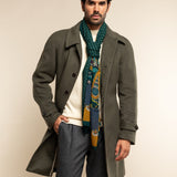 Edoardo (dark green) - soft and lightweight Italian scarf from 100% wool - Fratelli Orsini - Luxury Italian Scarf - Handmade in Italy - 9