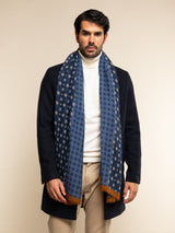 Andrea (blue) - soft and lightweight Italian scarf from 100% wool