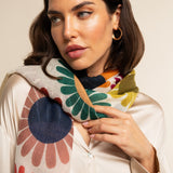 Evelina (yellow) - soft and lightweight Italian scarf from premium wool - Fratelli Orsini - Luxury Italian Scarf - Handmade in Italy - 7