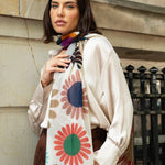 Evelina (yellow) - soft and lightweight Italian scarf from premium wool - Fratelli Orsini - Luxury Italian Scarf - Handmade in Italy - 9