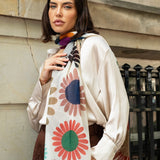Evelina (yellow) - soft and lightweight Italian scarf from premium wool - Fratelli Orsini - Luxury Italian Scarf - Handmade in Italy - 9