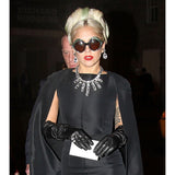 Lucia (black) - Italian unlined 12-button length leather opera gloves - Fratelli Orsini - Luxury Leather Gloves - Handmade in Italy - 8