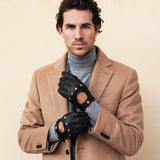Leonardo (dark brown) - Italian driving gloves made of American deerskin leather - Fratelli Orsini - Luxury Driving Gloves - Handmade in Italy - 7