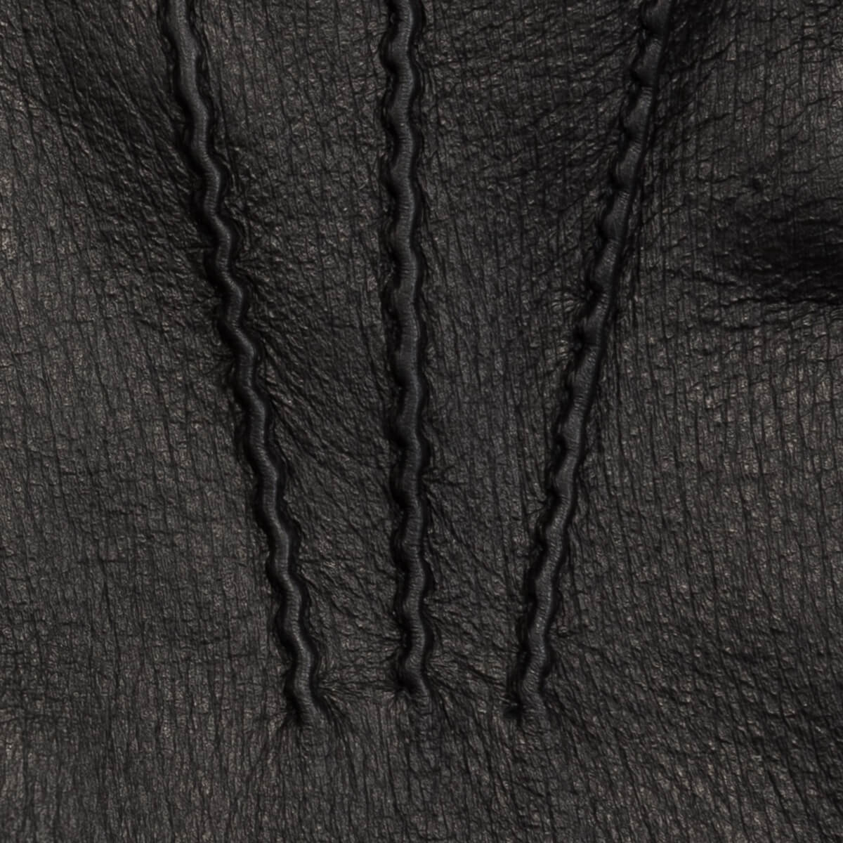Lorenzo (black) - Italian gloves made of American deerskin leather with cashmere lining - Fratelli Orsini - Luxury Leather Gloves - Handmade in Italy - 5