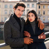 Antonio (brown) - Italian peccary leather gloves with cashmere lining - Fratelli Orsini - Luxury Leather Gloves - Handmade in Italy - 8