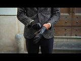 Classic Black Leather Gloves Men - Luxury Leather Gloves - Handmade in Italy - Fratelli Orsini 4