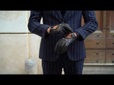 Leonardo (black) - Italian driving gloves made of American deerskin leather