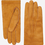 Beatrice  - Italian suede leather gloves with luxurious natural sheep fur lining- Fratelli Orsini - Luxury Leather Gloves - Handmade in Italy - 1