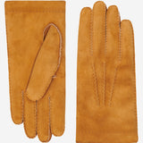 Beatrice  - Italian suede leather gloves with luxurious natural sheep fur lining- Fratelli Orsini - Luxury Leather Gloves - Handmade in Italy - 1