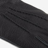 Vittoria (black) - Italian gloves made of American deerskin leather with cashmere lining - Fratelli Orsini - Luxury Leather Gloves - Handmade in Italy - 4