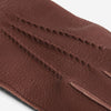 Vittoria (brown) - Italian gloves made of American deerskin leather with cashmere lining - Fratelli Orsini - Luxury Leather Gloves - Handmade in Italy - 3