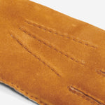 Beatrice  - Italian suede leather gloves with luxurious natural sheep fur lining- Fratelli Orsini - Luxury Leather Gloves - Handmade in Italy - 4