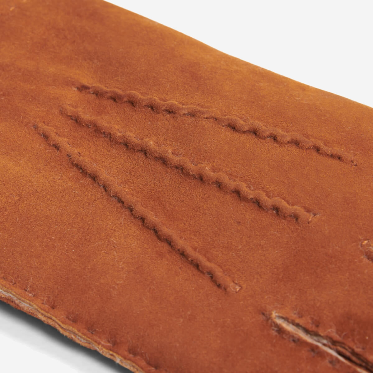Tommaso - Italian suede leather gloves with luxurious natural sheep fur lining - Fratelli Orsini - Luxury Leather Gloves - Handmade in Italy - 4