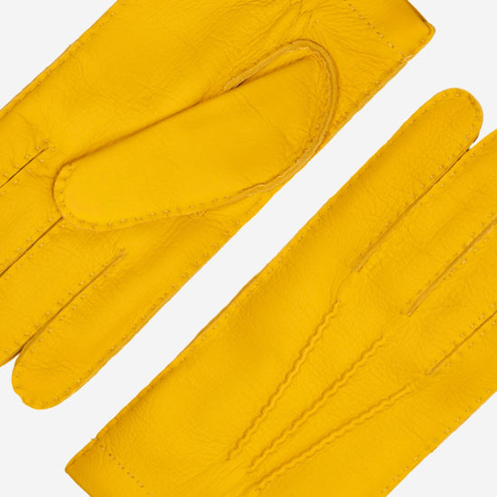Matteo - Italian gloves made of American deerskin leather with cashmere lining- Fratelli Orsini - Luxury Leather Gloves - Handmade in Italy - 5