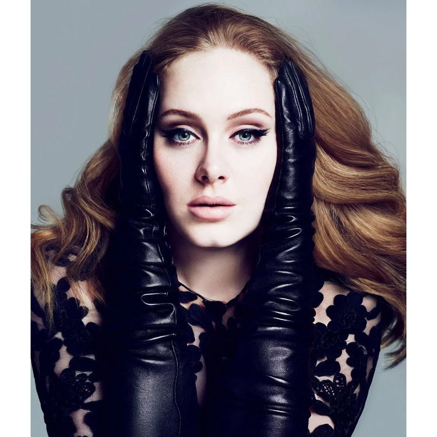 Adele wearing Fratelli Orsini opera gloves for Vogue