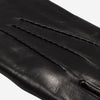 Aldo (black) - Italian lambskin leather gloves with lambswool lining & touchscreen feature - Fratelli Orsini - Luxury Leather Gloves - Handmade in Italy - 4
