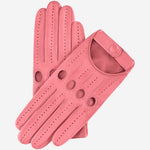 Alessa (pink) - classic Italian lambskin leather driving gloves - Fratelli Orsini - Luxury Leather Gloves - Handmade in Italy - 1