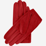 Alessa (red) - classic Italian lambskin leather driving gloves - Fratelli Orsini - Luxury Leather Gloves - Handmade in Italy - 2
