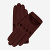 Alessa (cordovan) - Classic Italian lambskin leather driving gloves