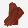 Alessa (cognac) - Classic Italian lambskin leather driving gloves