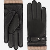 Alonzo (black) - Italian lambskin leather gloves with cashmere lining & touchscreen feature Fratelli Orsini - Luxury Leather Gloves - Handmade in Italy - 1