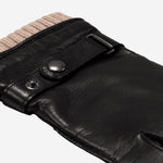 Alonzo (black) - Italian lambskin leather gloves with cashmere lining & touchscreen feature Fratelli Orsini - Luxury Leather Gloves - Handmade in Italy - 4