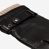 Alonzo (black) - Italian lambskin leather gloves with cashmere lining & touchscreen feature Fratelli Orsini - Luxury Leather Gloves - Handmade in Italy - 4